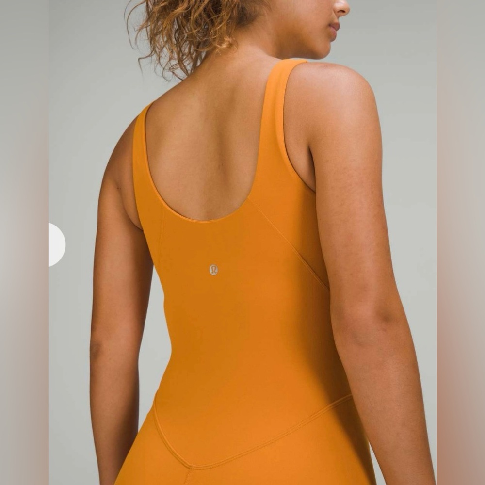 NWT Lululemon Align Bodysuit 8" - Autumn Orange - Size 2 - Picture 3 of 4